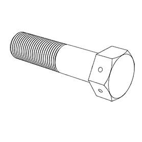 GB32.1六角头头部带孔螺栓